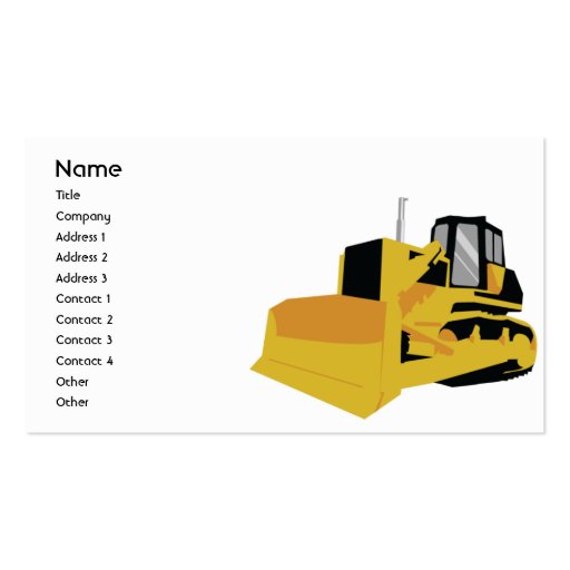 Bulldozer - Business Business Cards
