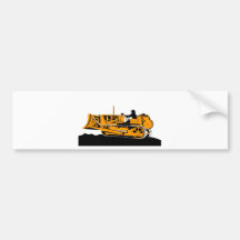 bulldozer construction equipment machinery bumper sticker