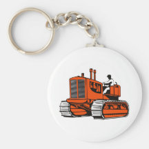 bulldozer construction equipment machinery keychain