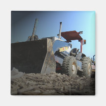 Bulldozer Fridge Magnet