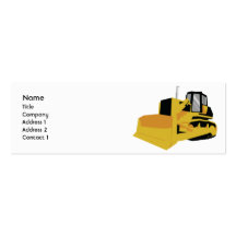 Bulldozer - Skinny Business Card Template