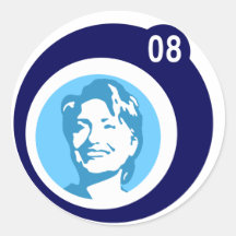 bulles bleues de hillary Clinton 08. Autocollants