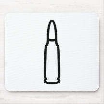 Bullet gun weapon mousepad