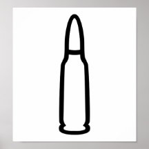 Bullet gun weapon print
