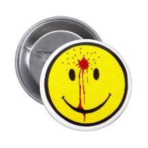 Bullet Smiley Face Pins