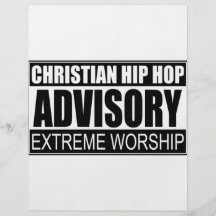 Bulletin de renseignements chrétien de hip hop… prospectus personnalisés