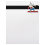 bullfighter funny boxer bull cartoon character customized letterhead