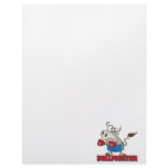 bullfighter funny boxer bull cartoon character letterhead