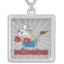 bullfighter funny boxer bull cartoon character pendant