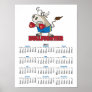 bullfighter funny boxer bull cartoon character posters
