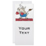 bullfighter funny boxer bull cartoon character customized rack card