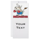 bullfighter funny boxer bull cartoon character rack cards