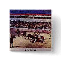 Bullfighting By Manet Edouard Pinback Buttons