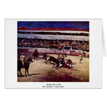 Bullfighting By Manet Edouard Greeting Cards
