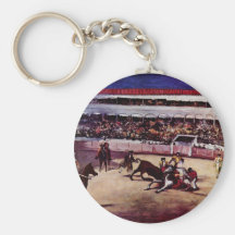 Bullfighting By Manet Edouard Key Chain