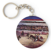 Bullfighting By Manet Edouard Key Chain