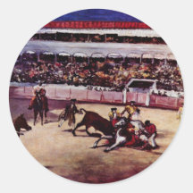 Bullfighting By Manet Edouard Stickers
