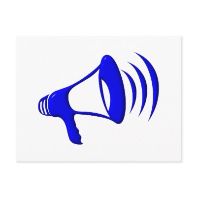 Bullhorn - Add your own words Postcards by Artists4God