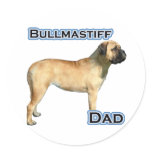 Bullmastiff Dad 4 - Sticker