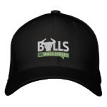 BULLS Black Cap Embroidered Baseball Cap
