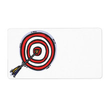Bulls Eye 2 Custom Shipping Label