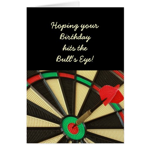 Bull's Eye Birthday Greeting Card