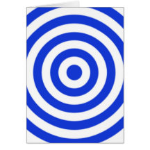 Bulls Eye -Blue Cards