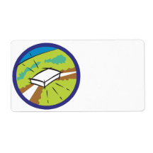 Bulls Eye Personalised Shipping Label