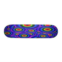 BULLS EYE PLASTIC SKATEBOARD