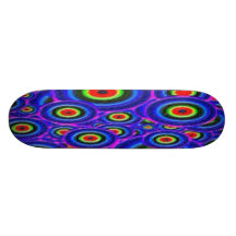 BULLS EYE PLASTIC SKATEBOARD
