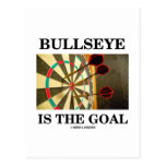 Bullseye Is The Goal (Three Darts On Dartboard) Postcards
