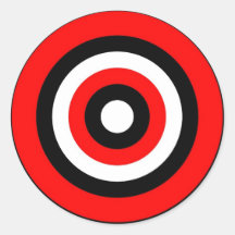 Bullseye Round Stickers