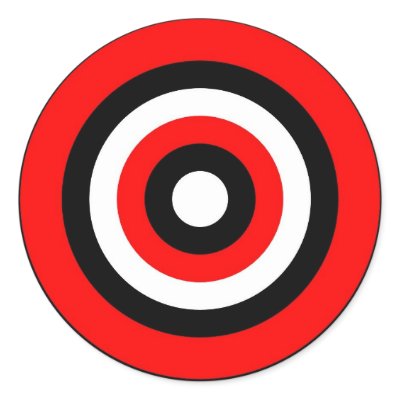 Bullseye Round Stickers by PraiseProducts
