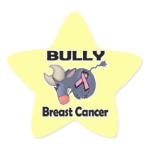 BULLy Breast Cancer Star Sticker