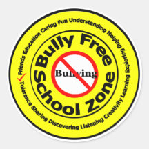 Bully Free School Zone Sticker