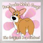 Bum Shaker Corgi Poster