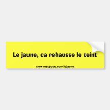 Bumber Sticker salement jaune Bumper Sticker