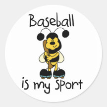 Bumble Bee Baseball Sport Stickers