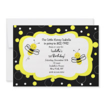 Bumble Bee Birthday Party Invitations Honey