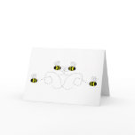 Bumble Bee Bow Greeting Card