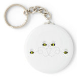 Bumble Bee Bow Keychain