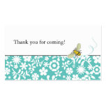 Bumble Bee Favour Tag or Business Card  |  Blue
