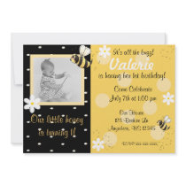 Bumble Bee Girls Birthday Invitation