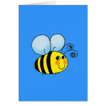 Bumble bee greeting card
