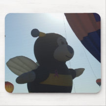 Bumble Bee Hot Air Balloon Mouse Pads