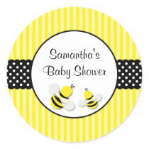 Bumble Bee Striped Polka Dots Baby Shower