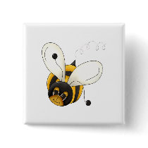 Bumblebee Pinback Buttons