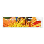 Bumblebees Flowers Macro Bumper Stickers