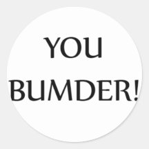bumder round sticker