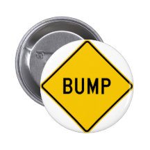 Bump Highway Sign (Word) Pins